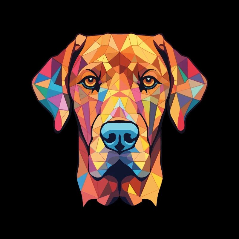 Rhodesian Ridgeback Hunderasse buntes Aquarell