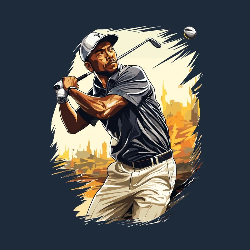Golf Player - Illustration