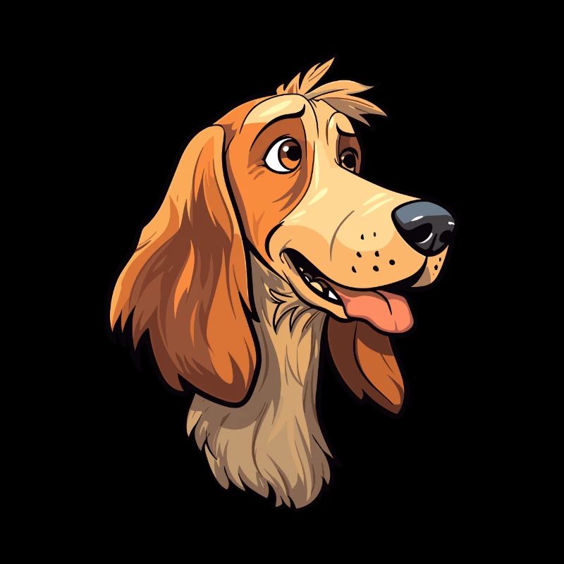 Jamthund Hunderasse Cartoon Kawaii Illustration
