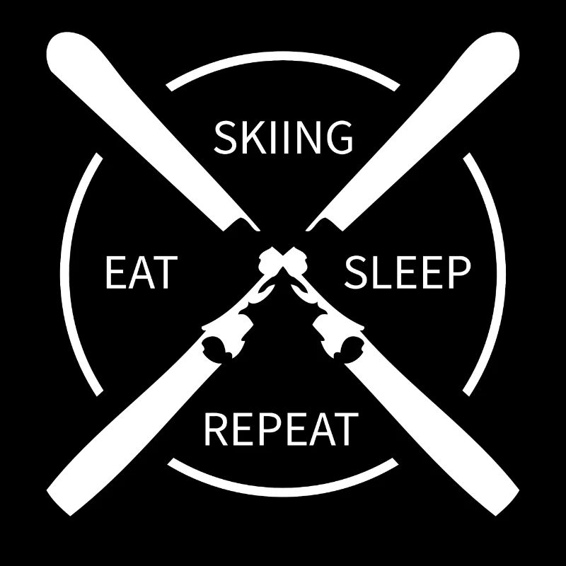 manger dormir ski répéter