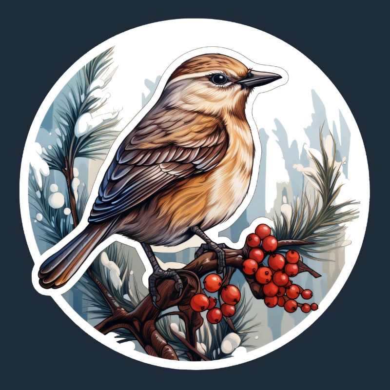 Oiseaux en hiver