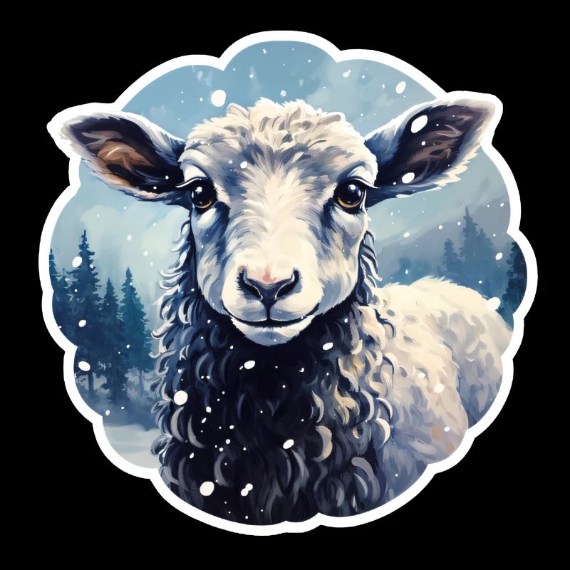 Sheep in winter