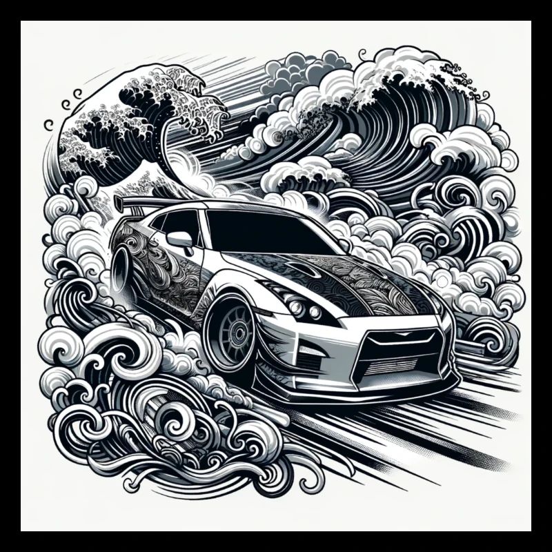 JDM GTR Drift Car