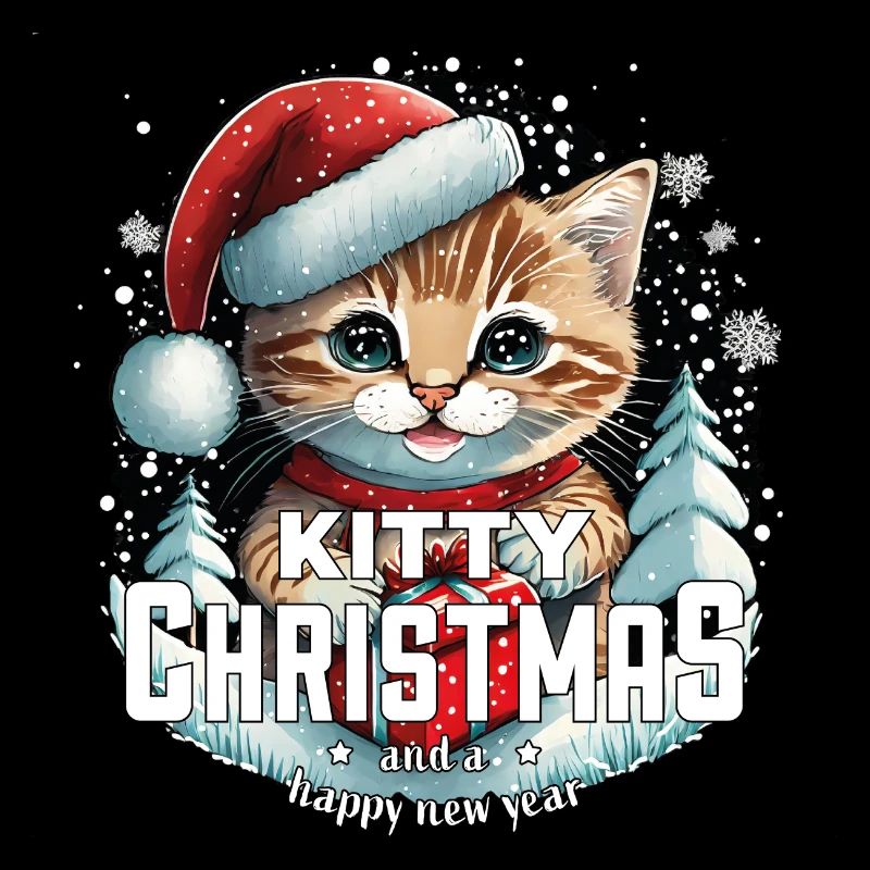 Chat de Noël - Kitty Noël