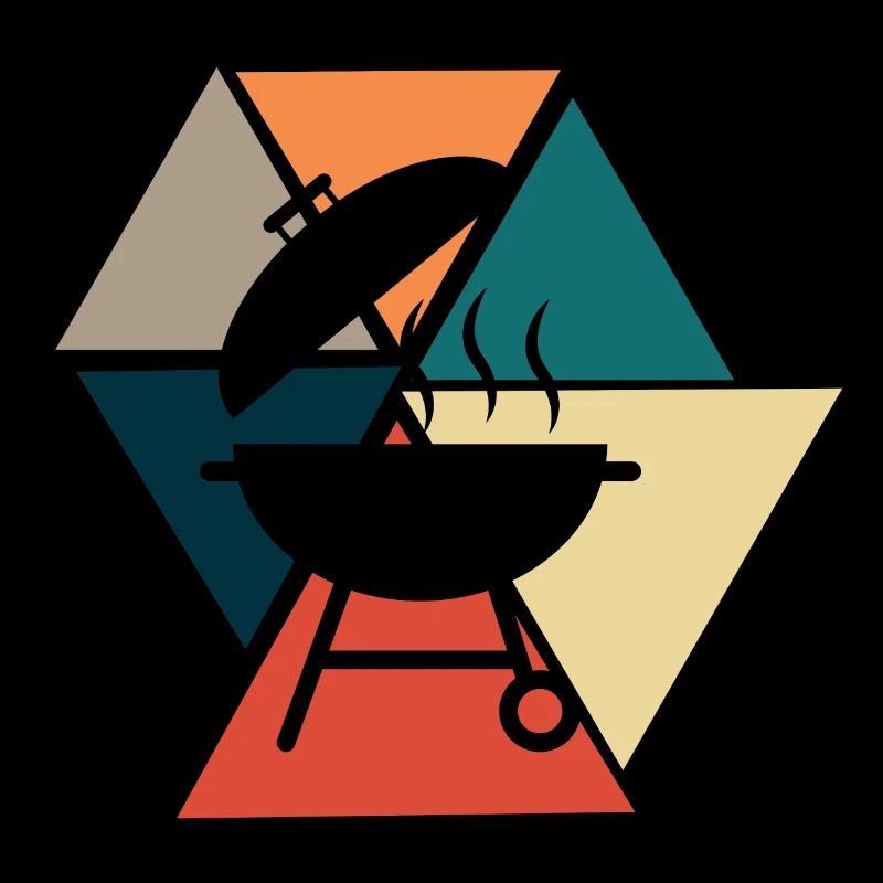 Vintage Retro BBQ - BBQ Geschenkidee