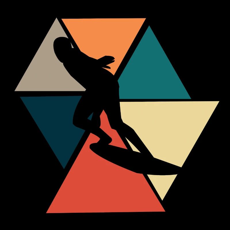 Vintage Retro Surf - Surf Geschenkidee