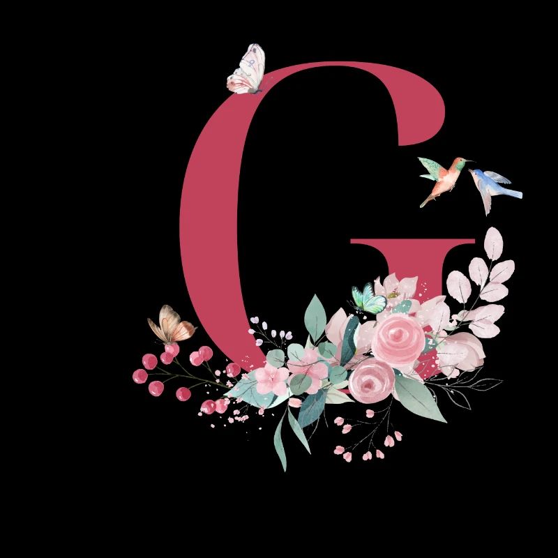 Blumenbuchstabe G - Geschenkidee