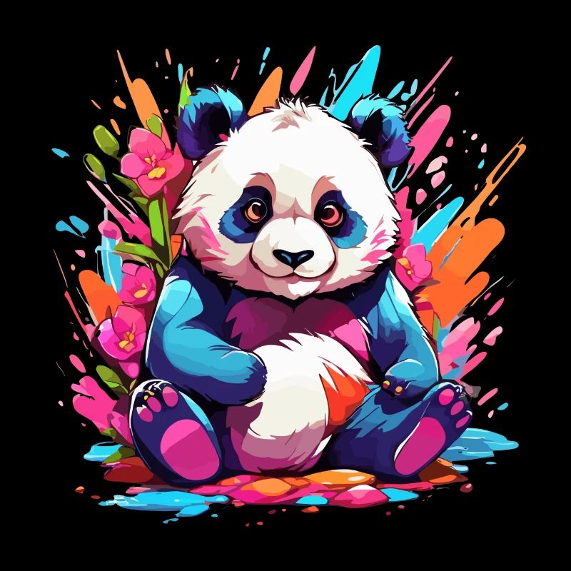 Panda coloré