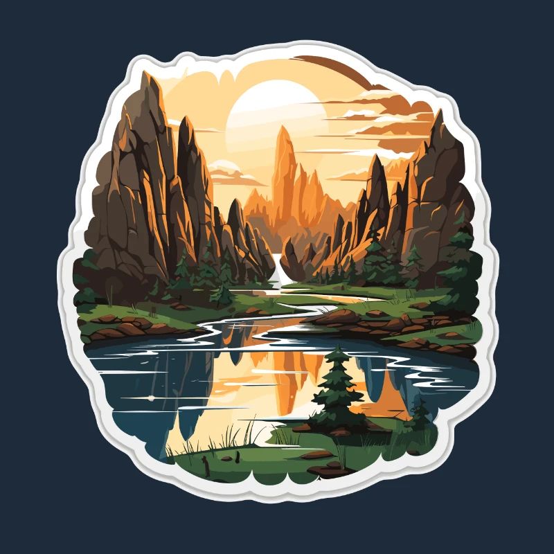 Landschaft - Illustration