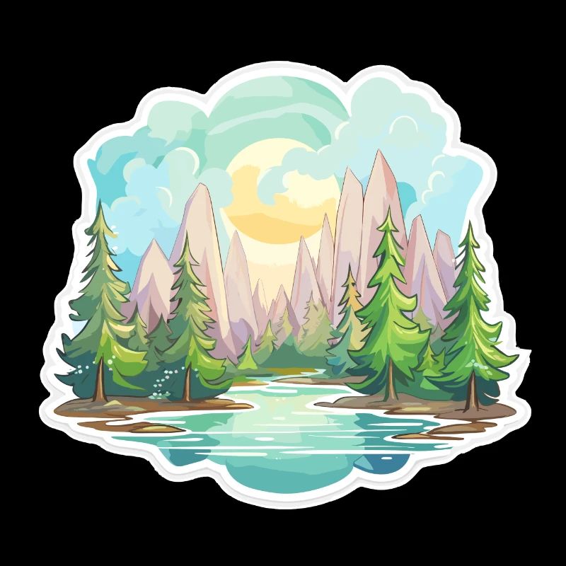 Landschaft - Illustration