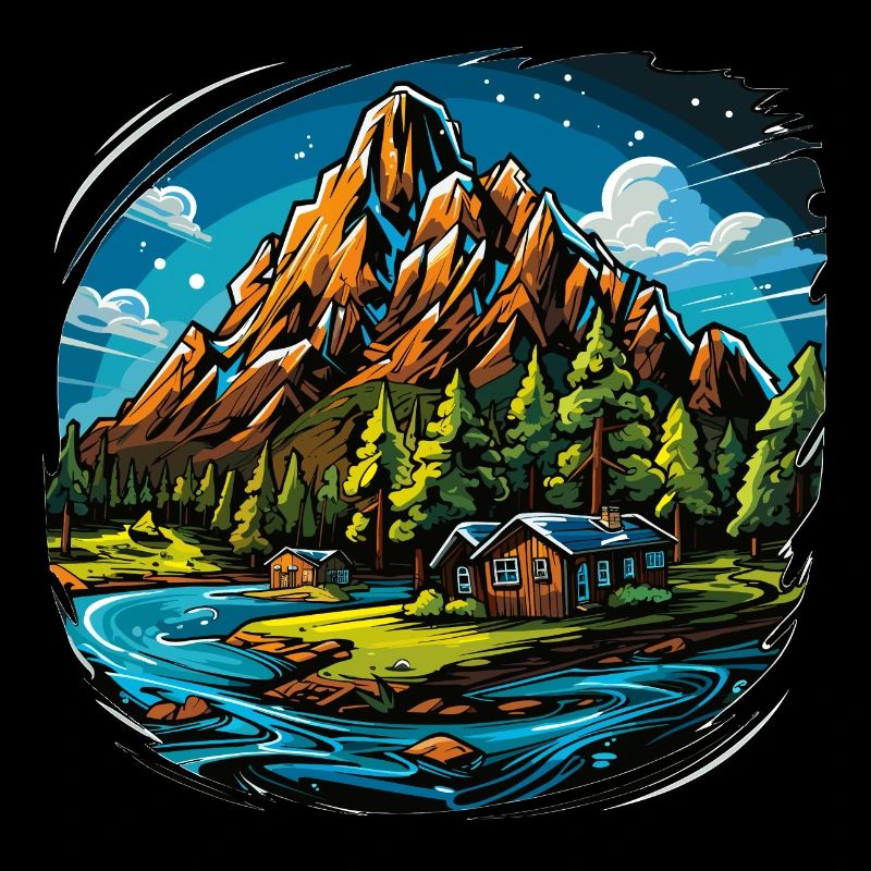 Landschaft - Illustration