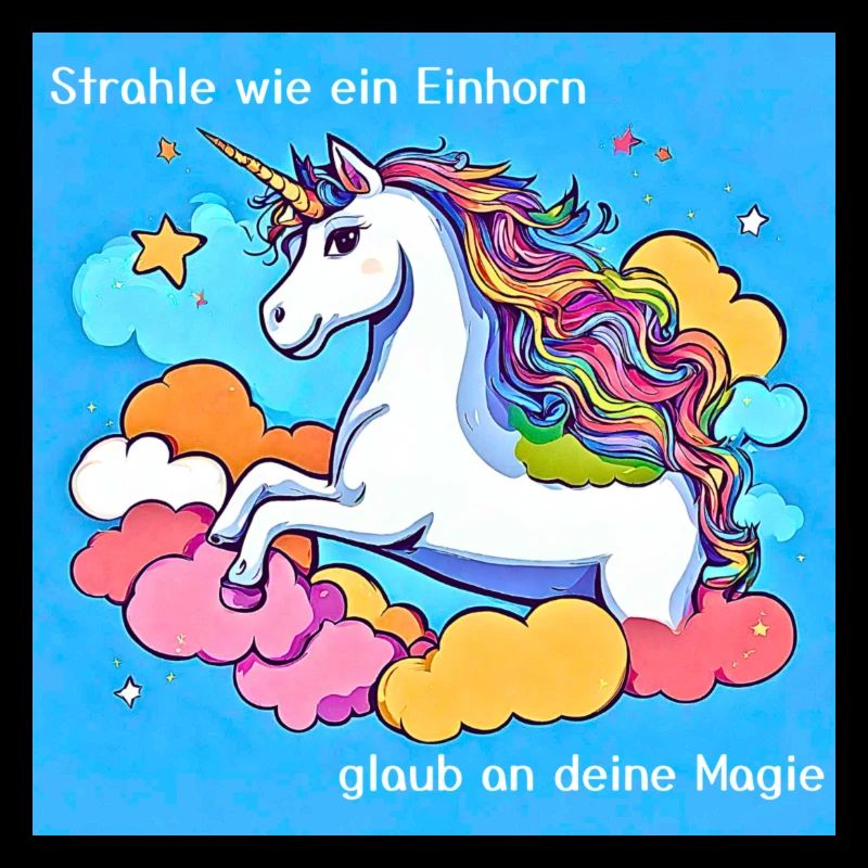 Strahlendes Einhorn