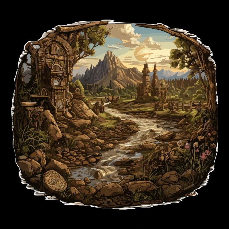 Landschaft - Illustration