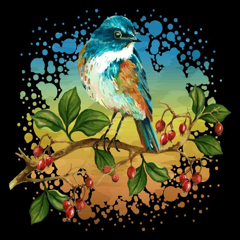Colorful bird