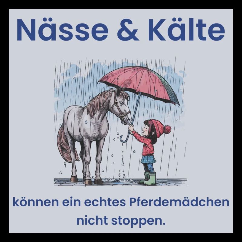Anti-Schönwetter-Pferdemädchen