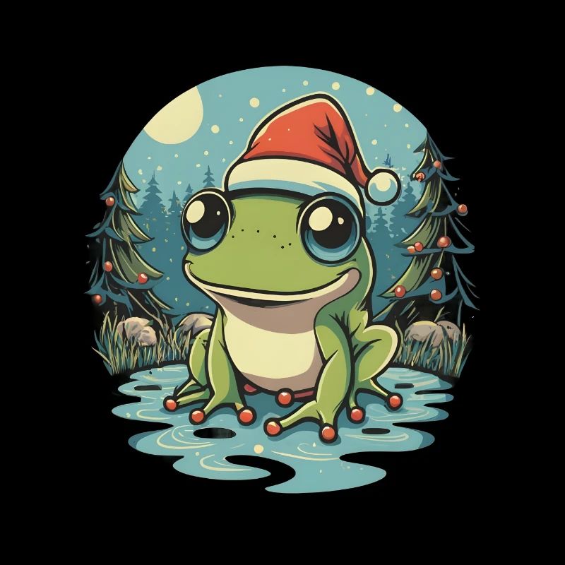 Weihnachtsfrosch Kawaii