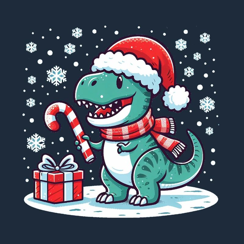 Christmas T-Rex