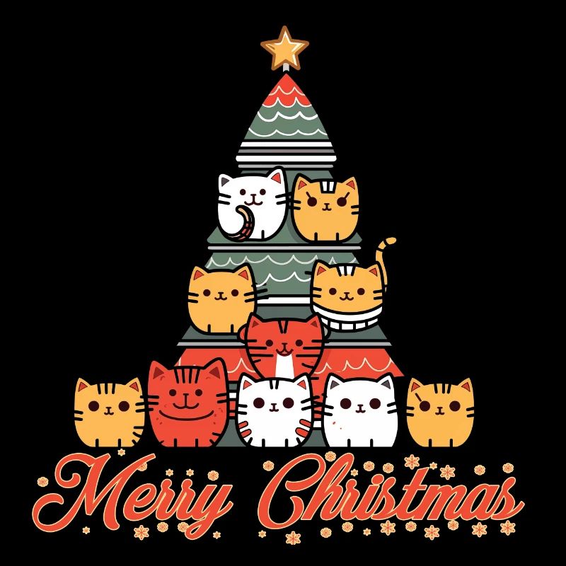 Arbre de Noël chats