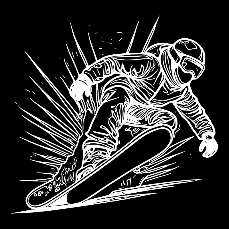 Style de snowboard Mouvement de snowboard impressionnant