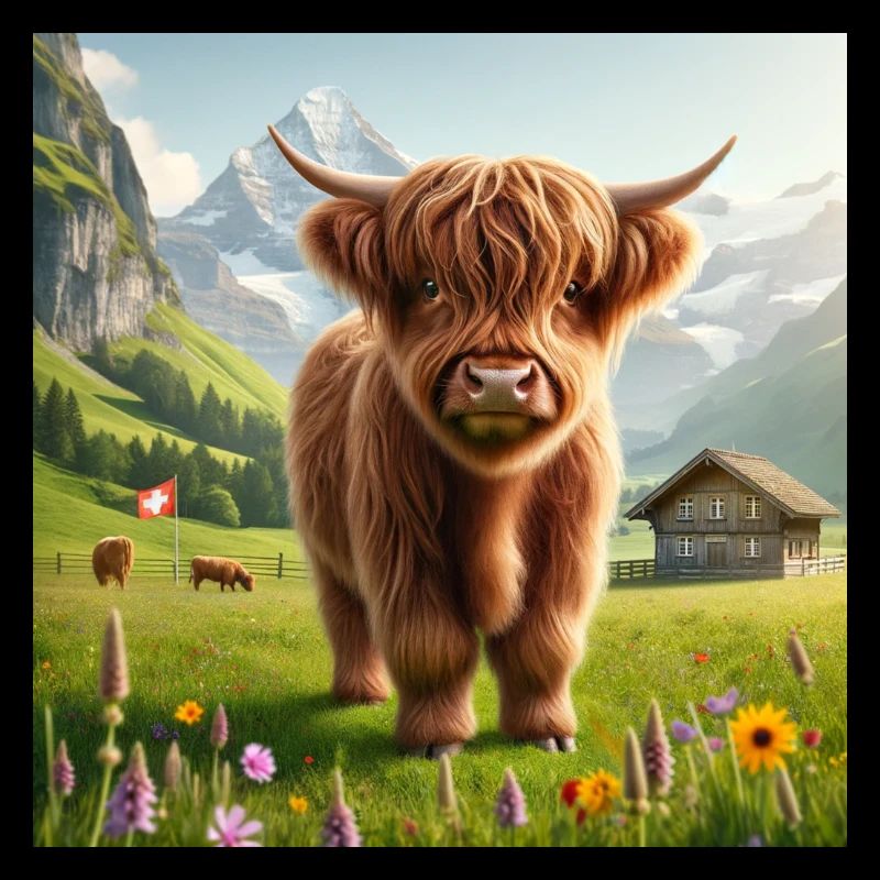 Vache Highland mignonne