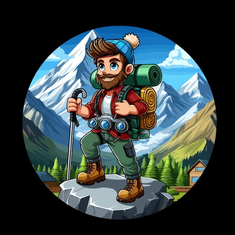 Wanderer in den Alpen