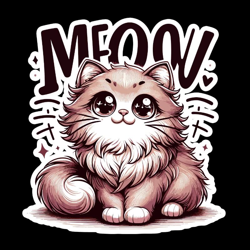 Miaou - Illustration de chat