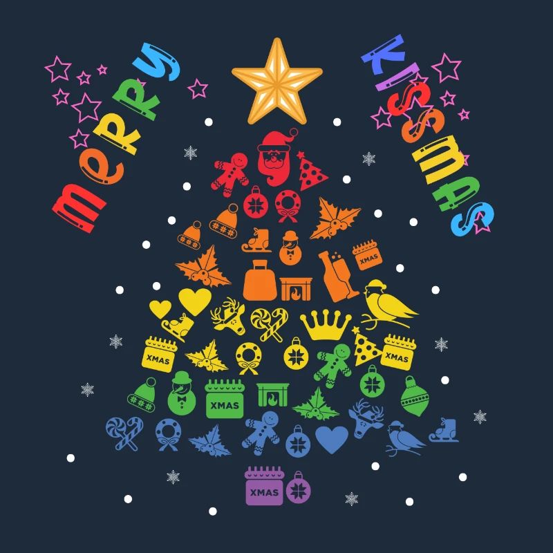 Rainbow Christmas Tree