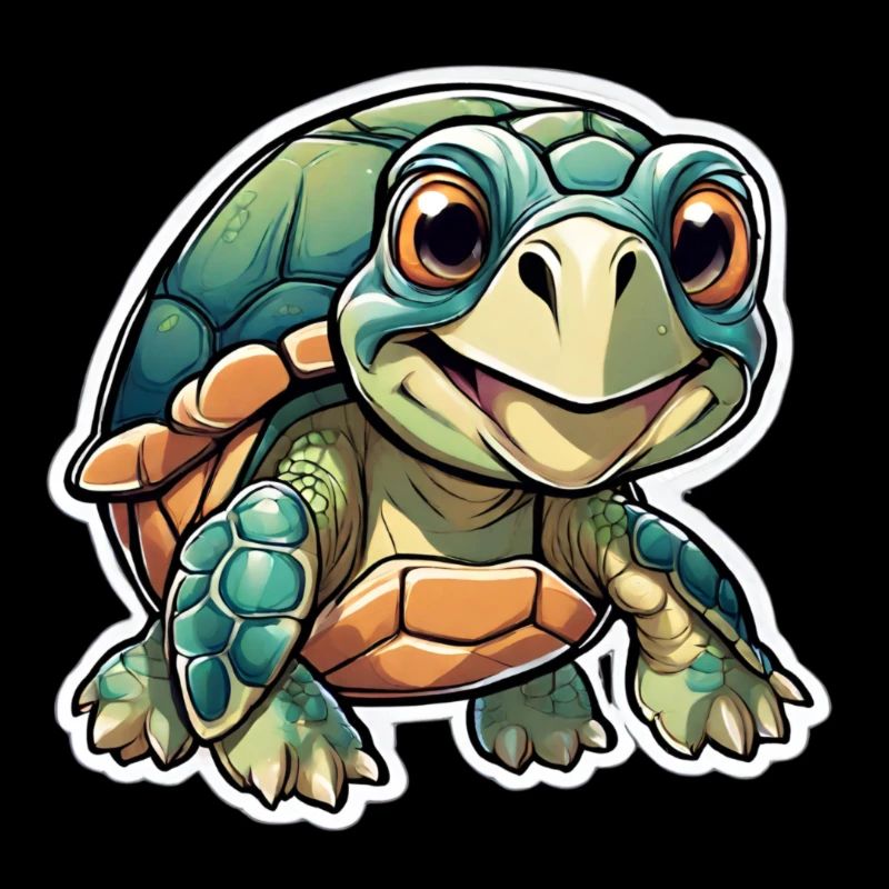 Cheerful young tortoise