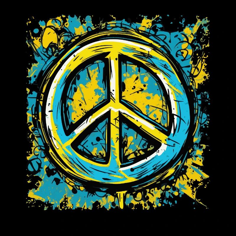 Peace Zeichen Friede in der Ukraine