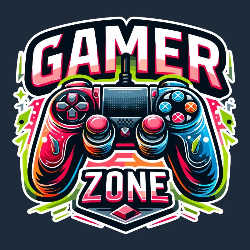 Gamer Zone - Controller Illustration