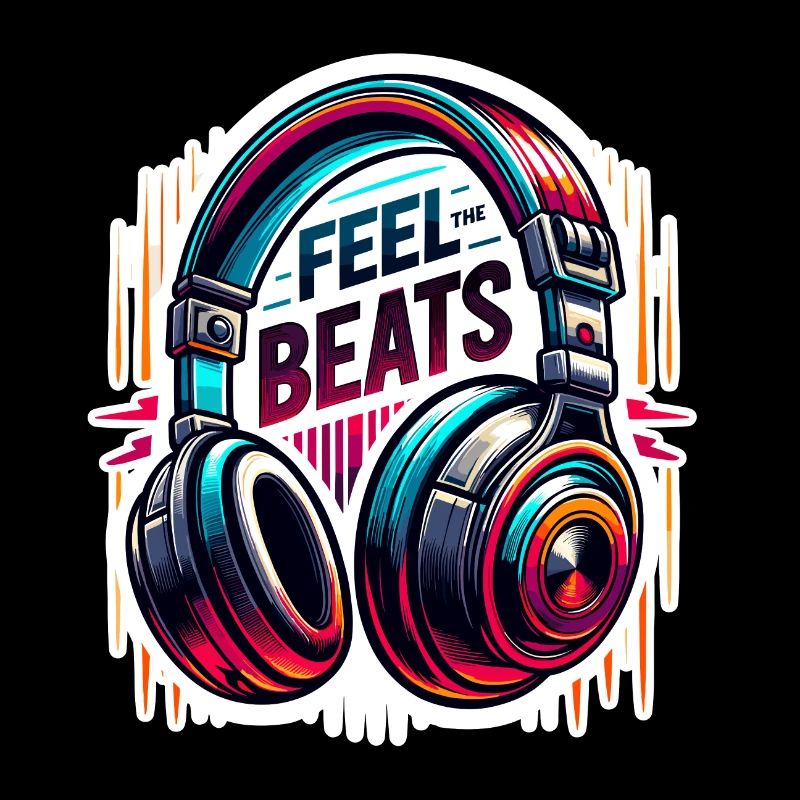 Ressentez les rythmes - Illustration d'un casque
