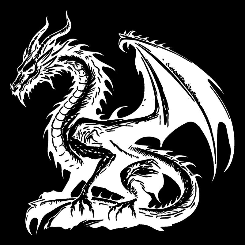 Fantasy Drache Anime Drachenkopf Mythisches Reptil