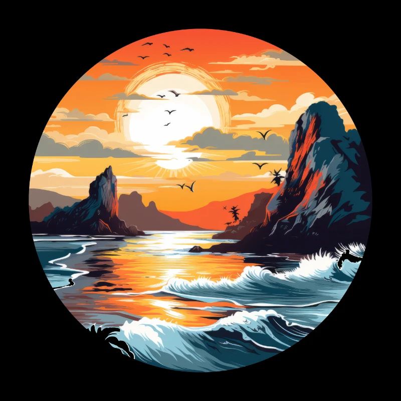Sonne über dem Meer