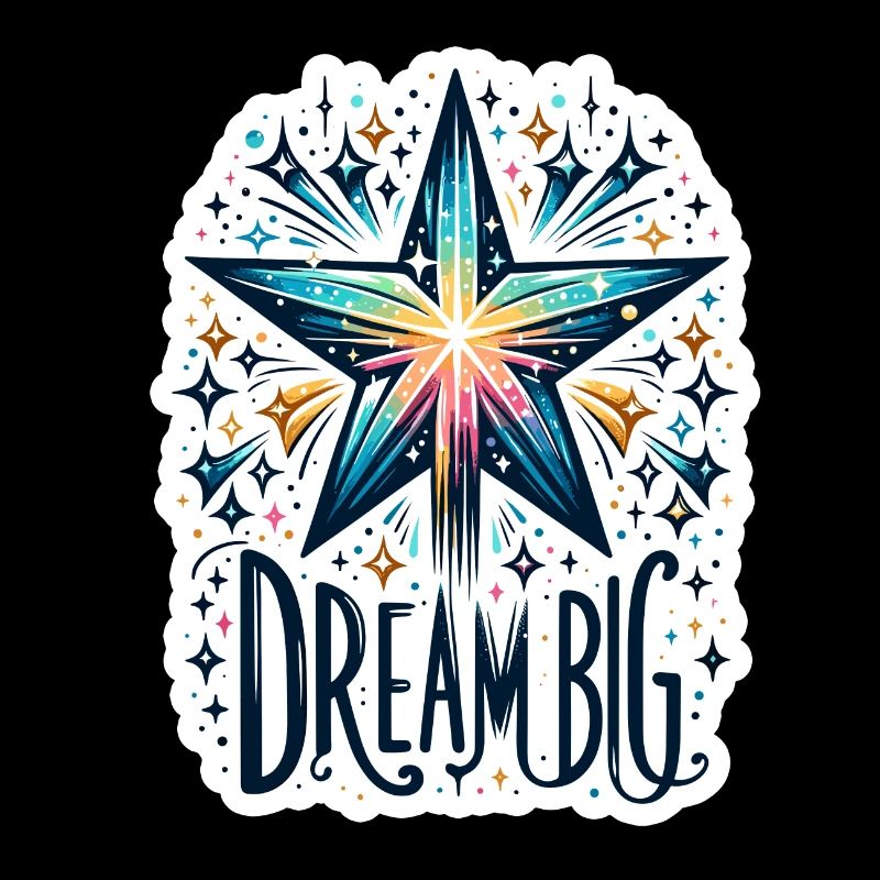 Dream Big - Sternschnuppe Illustration