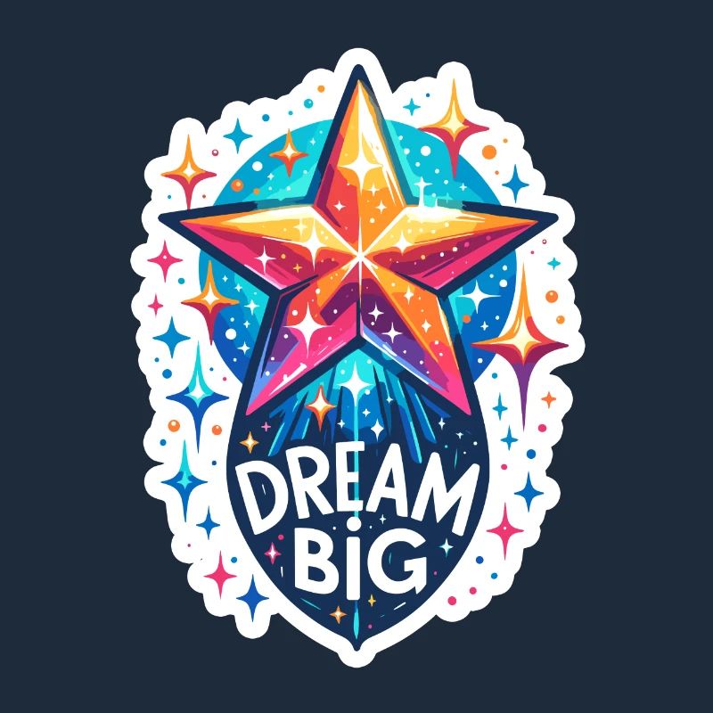 Dream Big - Shooting Star Illustration