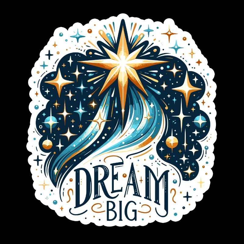 Dream Big - Sternschnuppe Illustration