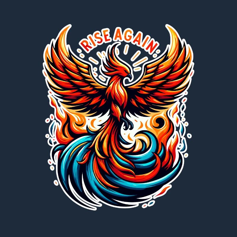 Rise Again - Phönix Illustration