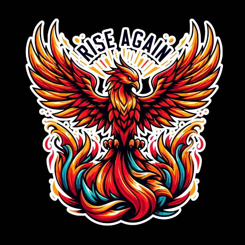 Rise Again - Phönix Illustration
