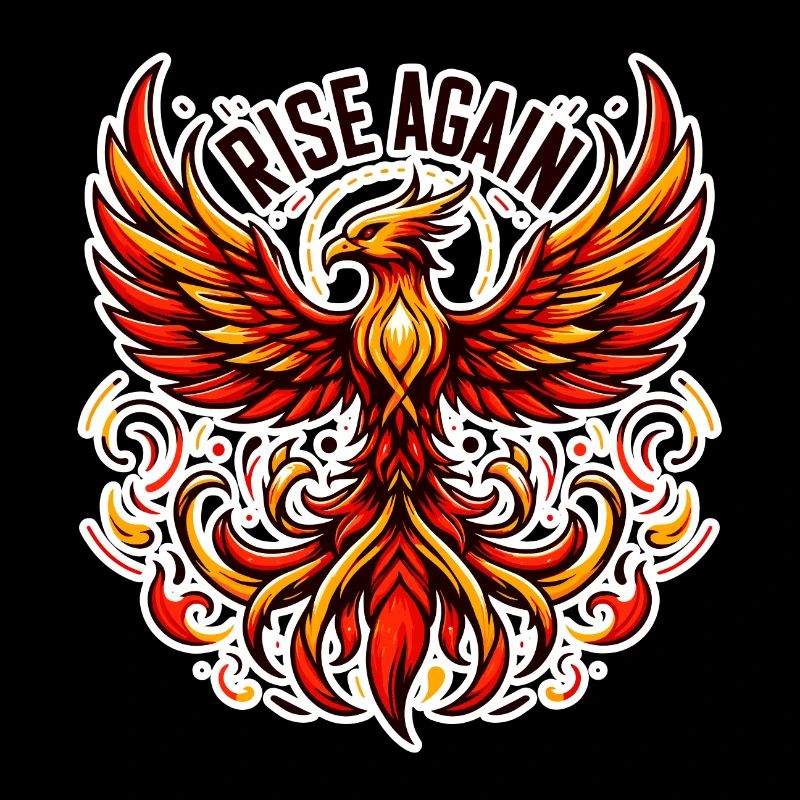 Rise Again - Phönix Illustration