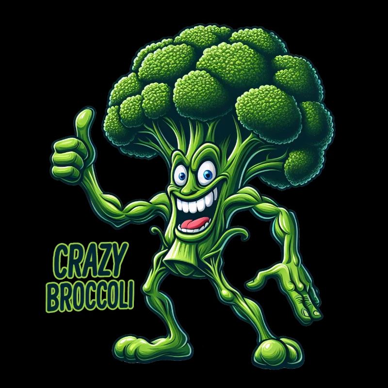 Crazy Veggies: Broccoli Bodybuilder Pro Thumbs Up