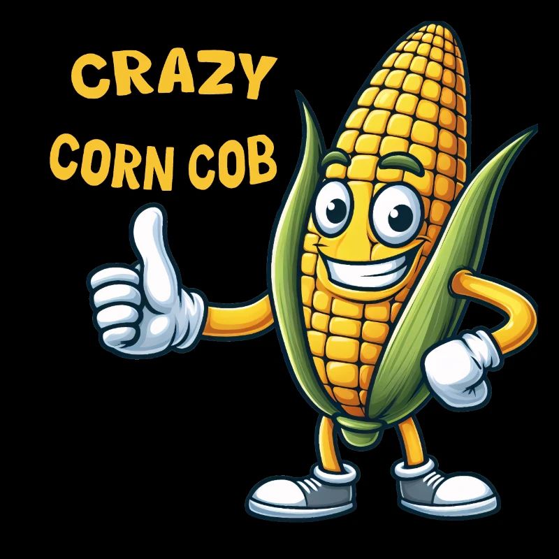 Crazy Veggies Corn Cob Thumbs Up