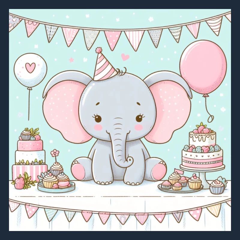 Elefant Geburtstagsparty