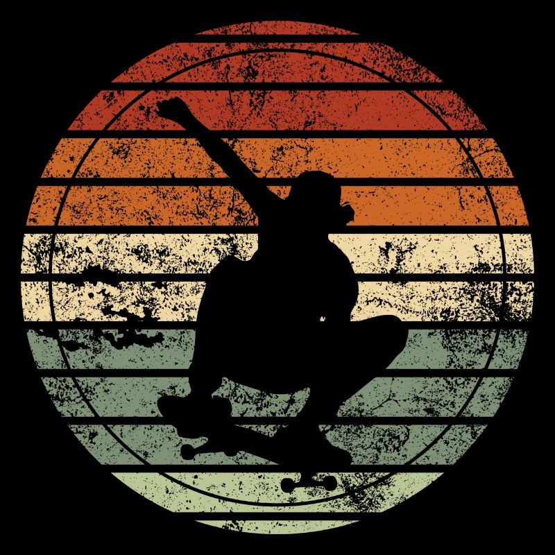 Retro Skateboard - Vintage Geschenkidee