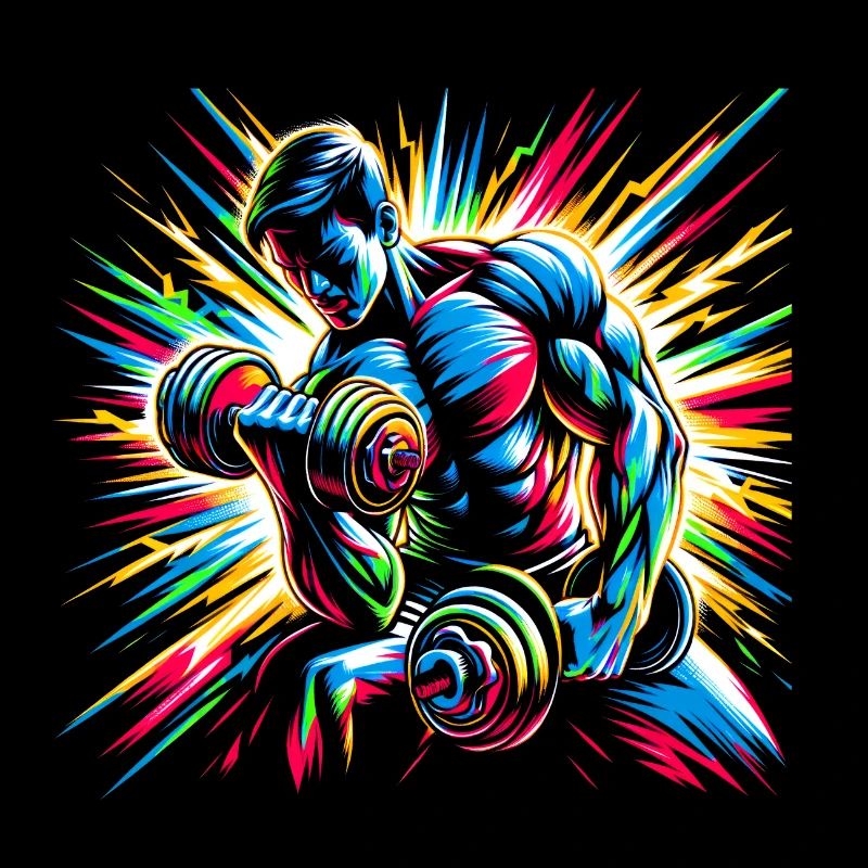 Explosive Workout-Energie: Hanteltraining Art