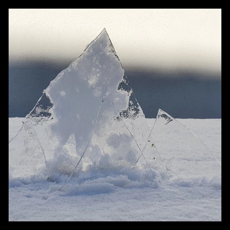 mountain on ice