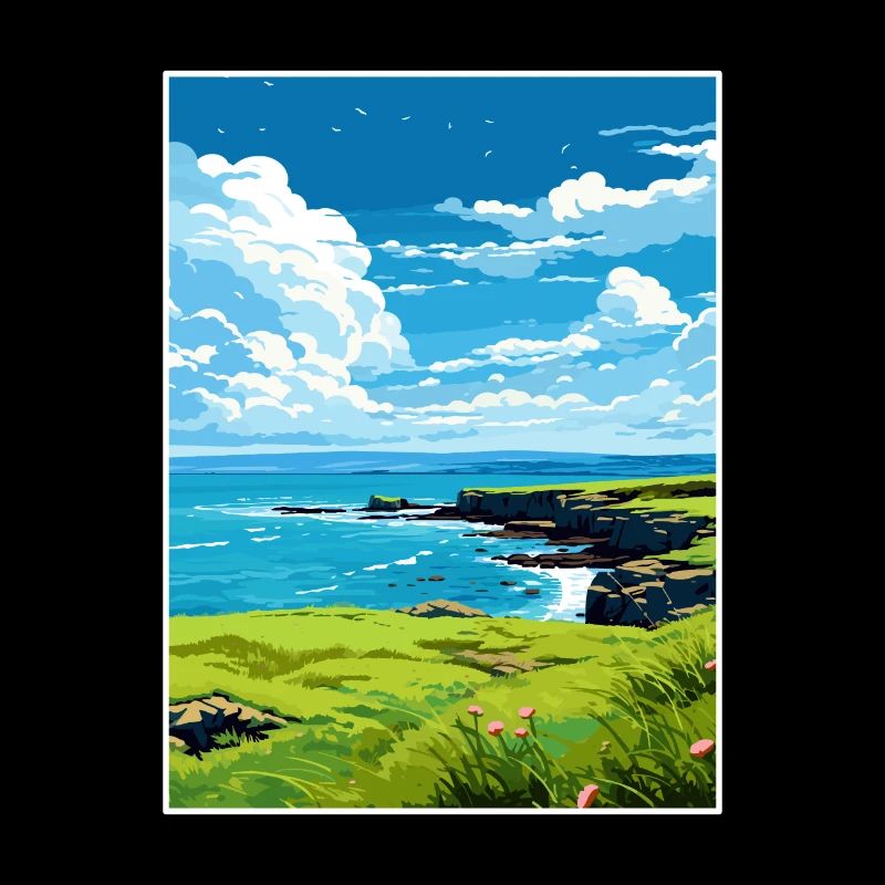 Rame Peninsula Cornwall Vintage voyage affiche WPA