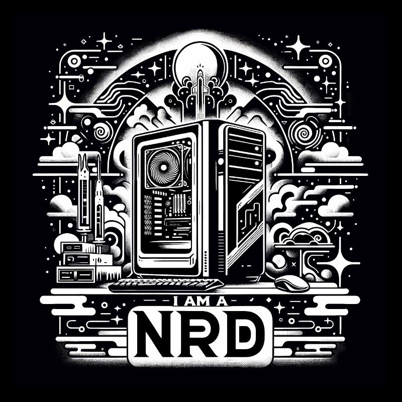 Nerd Stolz Black&White