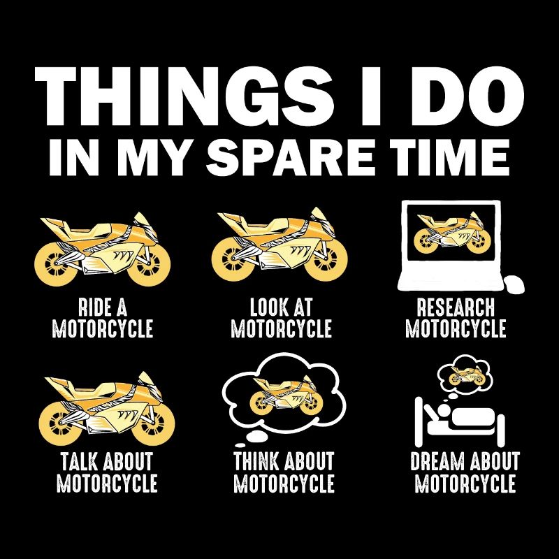 Dinge, die ich in meiner Freizeit mache, Motorrad