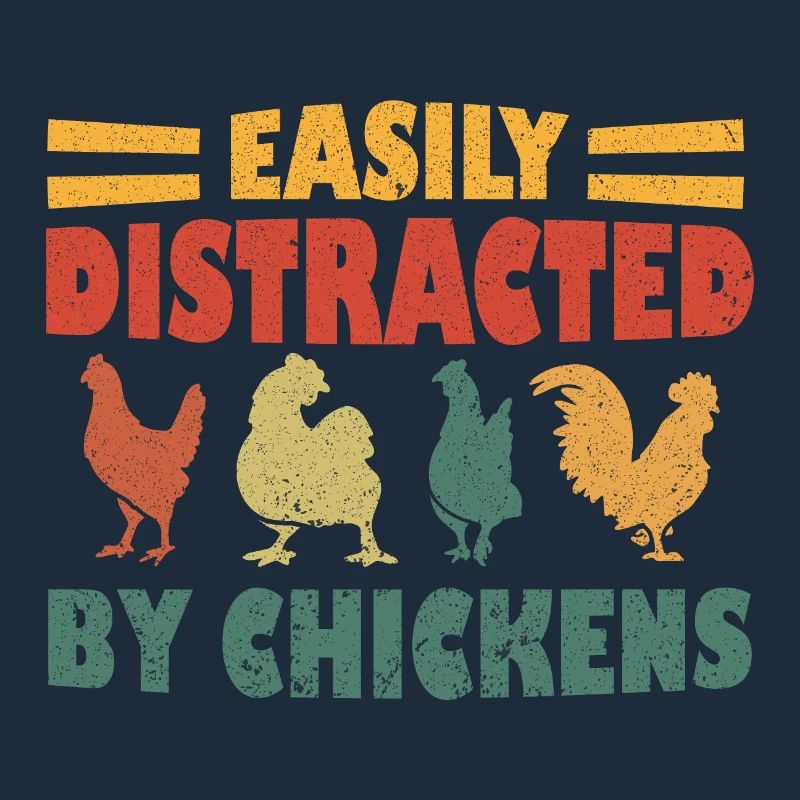 Facilement distrait par les poulets