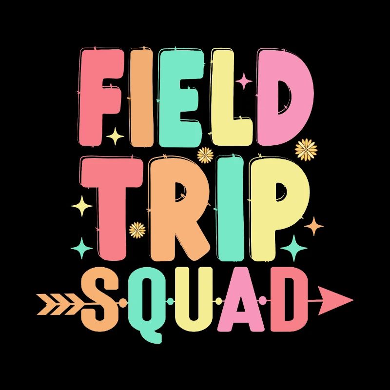 Matching Field Trip Squad Teacher And Students